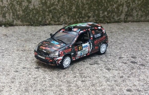 création de decals pour miniature rallye a différentes échelles 1